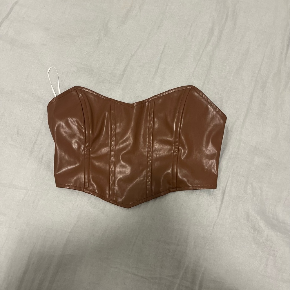 Princess Polly brown corset top